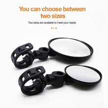 Load image into Gallery viewer, Adjustable Bicycle Convex Rearview Mirror Road Handlebar Back Eye Cycling Rear View Mirrors Adjustable Rotatable Handlebars Mounted Plastic Convex Mirror For Outdoor Mountain Road Bikes
