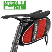 Load image into Gallery viewer, Rainproof Bicycle Bag Shock Proof Bike Bag For Reflective Large Capacity Seat Bike Bag Accessories Bag Seat Bag Bike Bag Under Seat Bicycle Bag Cycling Accessories Storage Pouch Bike For Mountain Road Bike

