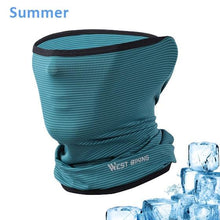 将图片加载到图库查看器，Cycling Headwear Winter Men Anti-sweat Breathable Cycling Face Cover Running Bicycle Bandana Sports Scarf Headband Neck Gaiter Face Mask Scarf Dust Sun Protection Cool Lightweight Windproof Breathable Fishing Hiking Running Cycling

