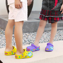 将图片加载到图库查看器，Children Summer Cartoon Sandals Quick-Dry Beach Kids Clogs Slippers Light-Weight Wear-Resistant Boy Girl Shoes Comfort Clogs Kids Slip On Garden Shoes Boys Lightweight Outdoor Beach Pool Slide Sandals
