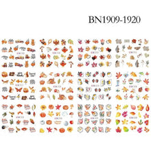 将图片加载到图库查看器，New Geometric Letter Nail Sticker Water Slider Winter Decal Christmas New Year Gift Nail Slider Temporary Tattoos Women Nail Art Stickers Water Transfer Decals Design Nail Art Supplies Manicure Acrylic Nail Foil Stencils Decorations
