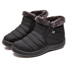 Load image into Gallery viewer, Fashion Womens Waterproof Boots Snow Boots For Winter Casual Lightweight Ankle Warm Winter Boots Fur Lined Warm Ankle Boots Slip On Waterproof Outdoor Booties Comfortable Shoes For Women
