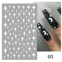 将图片加载到图库查看器，Gold 3D Nail Sticker Curve Stripe Lines Nails Stickers Gradient Adhesive Striping Tape Nail Foil Nail Art Stickers Decals Silver Strip Line Nail Decal Self-Adhesive 3D Wave Decal Decoration Metallic Curve Design Decoration for Women Girls
