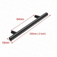 将图片加载到图库查看器，Black Golden Cupboard Handle Brushed Stainless Steel Kitchen Cabinet Door Knob Furniture Handle Drawer Pull Hardware Stainless Steel Kitchen Drawer Pulls Cabinet Handles
