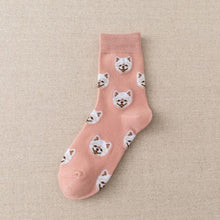 Load image into Gallery viewer, New Cute Cartoon Dog Middle Tube Socks Creative Female Socks Warm Socks Teddy Pomeranian Cotton Socks Stylish Unisex Short Ankle Socks For Men And Women
