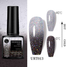 Load image into Gallery viewer, Luxury Modern Elegant Colorful Diamond Gel Nail Polish UV Temperature Color Changing Elegant Fashion Rainbow Colors For Womens
