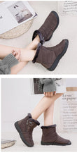 Load image into Gallery viewer, Women Snow Boots Warm Short Fur Plush Winter Ankle Boots Zip Comfort Warm Shoes Anti-Slip Fur Lined Ankle Short Boots Waterproof Slip On Outdoor Lightweight Shoes
