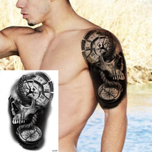 Load image into Gallery viewer, Realistic Lion Temporary Tattoo Black Warrior Sticker Waterproof Luxury Tattoo For Men Women
