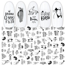 Load image into Gallery viewer, White Embossed Flower Lace 5D Sticker Decal Wedding Nail Art Designs Floral Flower Transfer Decal  Geometry  3D Wave Design Decoration for Women Girls Tape Nail Art Stickers Decal Decoration Geometry Transfer Decals Nail Art Decorations Decoration Decal

