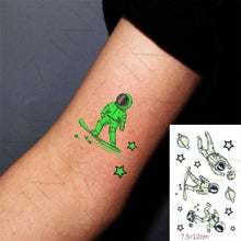 Load image into Gallery viewer, Fashion Luminous Sticker Tattoos Waterproof Temporary Different Luxury Tattoos For Womens Mens Kids
