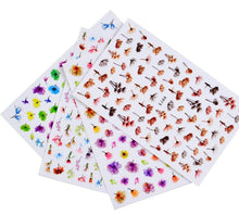 将图片加载到图库查看器，Water Decal Nail Art Decorations Nail Sticker Tattoo Full Cover Beauty Decals Manicure Supplies Accessories  Women Kids Girls Manicure Decoration Nail Art Supplies 3D Self-Adhesive Nail Decals Designer Nail Stickers for Acrylic Nails
