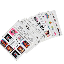 将图片加载到图库查看器，Water Decal Nail Art Decorations Nail Sticker Tattoo Full Cover Beauty Decals Manicure Supplies Accessories  Women Kids Girls Manicure Decoration Nail Art Supplies 3D Self-Adhesive Nail Decals Designer Nail Stickers for Acrylic Nails

