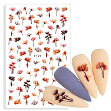 将图片加载到图库查看器，Water Decal Nail Art Decorations Nail Sticker Tattoo Full Cover Beauty Decals Manicure Supplies Accessories  Women Kids Girls Manicure Decoration Nail Art Supplies 3D Self-Adhesive Nail Decals Designer Nail Stickers for Acrylic Nails
