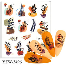 将图片加载到图库查看器，Water Decal Nail Art Decorations Nail Sticker Tattoo Full Cover Beauty Decals Manicure Supplies Accessories  Women Kids Girls Manicure Decoration Nail Art Supplies 3D Self-Adhesive Nail Decals Designer Nail Stickers for Acrylic Nails
