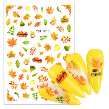 将图片加载到图库查看器，Water Decal Nail Art Decorations Nail Sticker Tattoo Full Cover Beauty Decals Manicure Supplies Accessories  Women Kids Girls Manicure Decoration Nail Art Supplies 3D Self-Adhesive Nail Decals Designer Nail Stickers for Acrylic Nails
