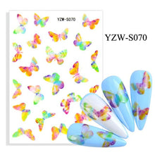 将图片加载到图库查看器，Water Decal Nail Art Decorations Nail Sticker Tattoo Full Cover Beauty Decals Manicure Supplies Accessories  Women Kids Girls Manicure Decoration Nail Art Supplies 3D Self-Adhesive Nail Decals Designer Nail Stickers for Acrylic Nails
