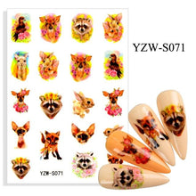 将图片加载到图库查看器，Water Decal Nail Art Decorations Nail Sticker Tattoo Full Cover Beauty Decals Manicure Supplies Accessories  Women Kids Girls Manicure Decoration Nail Art Supplies 3D Self-Adhesive Nail Decals Designer Nail Stickers for Acrylic Nails
