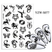 将图片加载到图库查看器，Water Decal Nail Art Decorations Nail Sticker Tattoo Full Cover Beauty Decals Manicure Supplies Accessories  Women Kids Girls Manicure Decoration Nail Art Supplies 3D Self-Adhesive Nail Decals Designer Nail Stickers for Acrylic Nails
