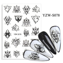 将图片加载到图库查看器，Water Decal Nail Art Decorations Nail Sticker Tattoo Full Cover Beauty Decals Manicure Supplies Accessories  Women Kids Girls Manicure Decoration Nail Art Supplies 3D Self-Adhesive Nail Decals Designer Nail Stickers for Acrylic Nails
