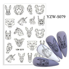 将图片加载到图库查看器，Water Decal Nail Art Decorations Nail Sticker Tattoo Full Cover Beauty Decals Manicure Supplies Accessories  Women Kids Girls Manicure Decoration Nail Art Supplies 3D Self-Adhesive Nail Decals Designer Nail Stickers for Acrylic Nails
