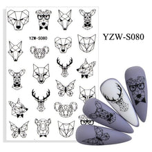 将图片加载到图库查看器，Water Decal Nail Art Decorations Nail Sticker Tattoo Full Cover Beauty Decals Manicure Supplies Accessories  Women Kids Girls Manicure Decoration Nail Art Supplies 3D Self-Adhesive Nail Decals Designer Nail Stickers for Acrylic Nails
