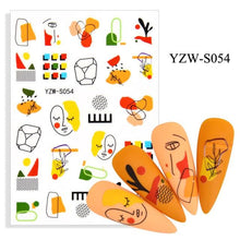 将图片加载到图库查看器，Water Decal Nail Art Decorations Nail Sticker Tattoo Full Cover Beauty Decals Manicure Supplies Accessories  Women Kids Girls Manicure Decoration Nail Art Supplies 3D Self-Adhesive Nail Decals Designer Nail Stickers for Acrylic Nails
