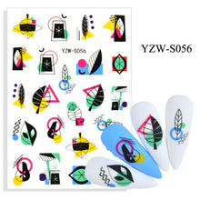 将图片加载到图库查看器，Water Decal Nail Art Decorations Nail Sticker Tattoo Full Cover Beauty Decals Manicure Supplies Accessories  Women Kids Girls Manicure Decoration Nail Art Supplies 3D Self-Adhesive Nail Decals Designer Nail Stickers for Acrylic Nails
