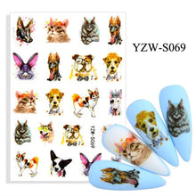 将图片加载到图库查看器，Water Decal Nail Art Decorations Nail Sticker Tattoo Full Cover Beauty Decals Manicure Supplies Accessories  Women Kids Girls Manicure Decoration Nail Art Supplies 3D Self-Adhesive Nail Decals Designer Nail Stickers for Acrylic Nails
