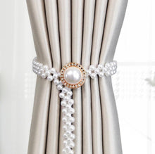 Load image into Gallery viewer, Curtain Tieback High Quality Elastic Holder Hook Buckle Clip Pretty and Fashion Polyester Decorative Home Accessories Modern Style Convenient Drape Tie Backs,Handmade Curtains Holdbacks Holder for Home Kitchen Office
