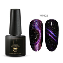 Load image into Gallery viewer, Popular Cat Eye Gel Nail Polish Magnetic Colorful UV Rainbow Gel Fashion Charming Effect Modern Design
