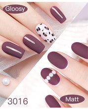 Load image into Gallery viewer, Shiny Womens Gel Nail Polish Permanent Painting Glossy Matte Effect For Manicure Nail Art Design For Womens and Girls
