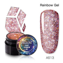 Load image into Gallery viewer, Luxury Modern Crystal Shiny Gel Nail Polish Painting Nails Art Design Diamond Manicure Gel Luxury Design For Women and Girls
