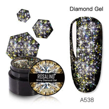 Load image into Gallery viewer, Luxury Modern Crystal Shiny Gel Nail Polish Painting Nails Art Design Diamond Manicure Gel Luxury Design For Women and Girls
