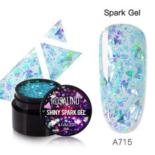 Load image into Gallery viewer, Luxury Modern Crystal Shiny Gel Nail Polish Painting Nails Art Design Diamond Manicure Gel Luxury Design For Women and Girls
