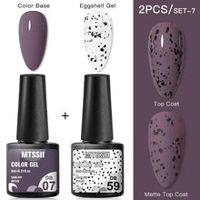 Load image into Gallery viewer, Luxury Gel Nail Polish Permanent Glossy Matte Egg Effect Elegant Stylish Eggshell Design For Women And Lady Nail Gel
