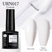 将图片加载到图库查看器，Matte Pink Blue Gel Nail Polish Semi Permanent LED Nail Art Design Elegant Warm Colors For Womens
