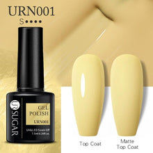 将图片加载到图库查看器，Matte Pink Blue Gel Nail Polish Semi Permanent LED Nail Art Design Elegant Warm Colors For Womens

