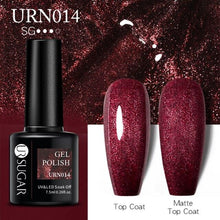 将图片加载到图库查看器，Matte Pink Blue Gel Nail Polish Semi Permanent LED Nail Art Design Elegant Warm Colors For Womens

