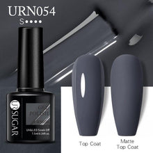 将图片加载到图库查看器，Matte Pink Blue Gel Nail Polish Semi Permanent LED Nail Art Design Elegant Warm Colors For Womens
