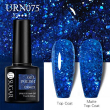将图片加载到图库查看器，Matte Pink Blue Gel Nail Polish Semi Permanent LED Nail Art Design Elegant Warm Colors For Womens
