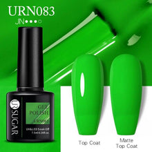 将图片加载到图库查看器，Matte Pink Blue Gel Nail Polish Semi Permanent LED Nail Art Design Elegant Warm Colors For Womens
