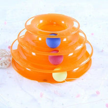 将图片加载到图库查看器，Pet Cat Toy Training Amusement Plate Kitten Tower Tracks Disc Cat Intelligence Amusement Triple Disc tumbler  Fish Animal Toy For Small Dogs Wiggle Fish Catnip Toys Motion Kitten Toy Plush Interactive Cat Toys for Cat Exercise
