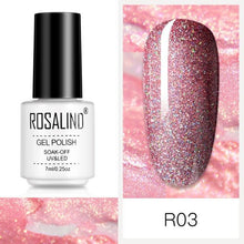 Load image into Gallery viewer, Luxury Womens Pink Shiny Nail Gel Polish Varnish Permanent UV Gel Popular High Quality Colorful Nail Polish
