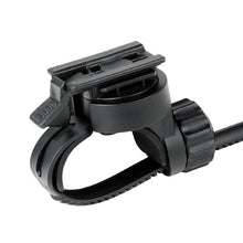 将图片加载到图库查看器，Bicycle Headlight Holder Front LED Lamp Buckle Quick Mount Release Helmet Adaptor Bracket Light Switch 360°Rotation Flashlight Mount Holder Bicycle Cycle Bike Front Torch Mount LED Headlight Holder Clip Clamp Rubber For Diameter Flashlight
