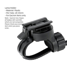 将图片加载到图库查看器，Bicycle Headlight Holder Front LED Lamp Buckle Quick Mount Release Helmet Adaptor Bracket Light Switch 360°Rotation Flashlight Mount Holder Bicycle Cycle Bike Front Torch Mount LED Headlight Holder Clip Clamp Rubber For Diameter Flashlight
