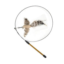 Load image into Gallery viewer, Funny Feather Bird with Bell Cat Stick Toy for Kitten Playing Teaser Wand Toy Cat Supplies Interactive Wiggle Moving Cat Kicker Toy with Plush Interactive Cat Toys Fun Toy For Cat Exercise
