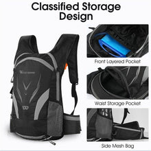 将图片加载到图库查看器，Bike Bags Portable Waterproof Backpack Cycling Water Bag Outdoor Sport Climbing Hiking Pouch Hydration Backpack  Bike Backpack  Mountain Biking Daypack Cycling Hiking Bicycle 10L
