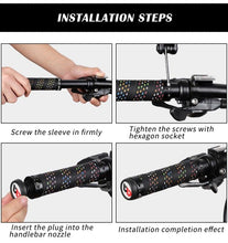 Load image into Gallery viewer, Bicycle Handlebar Grips Cycling Bicycle Accessories Non-Slip Bicycle Handlebar Grips Bike Handle Ergonomic Shockproof Bicycle Handle Grip With Adjustable Aluminum Lock For Mountain Bike
