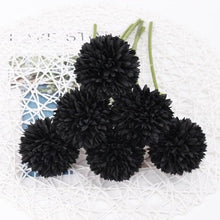 将图片加载到图库查看器，Silk Flower Arrangements Bunch Artificial Flower Bouquet Ball Fake Flowers Home Widding Decoration Valentines Day Gifts
