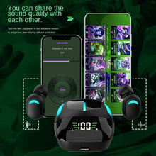 Load image into Gallery viewer, Sports Wireless Wearable Music Headphones Sweatproof LED Display Wireless Charging Case Bluetooth 5.1 Headset Game Real Earphone Radio In-ear Driver Headphones Earbuds For Outdoor Workout
